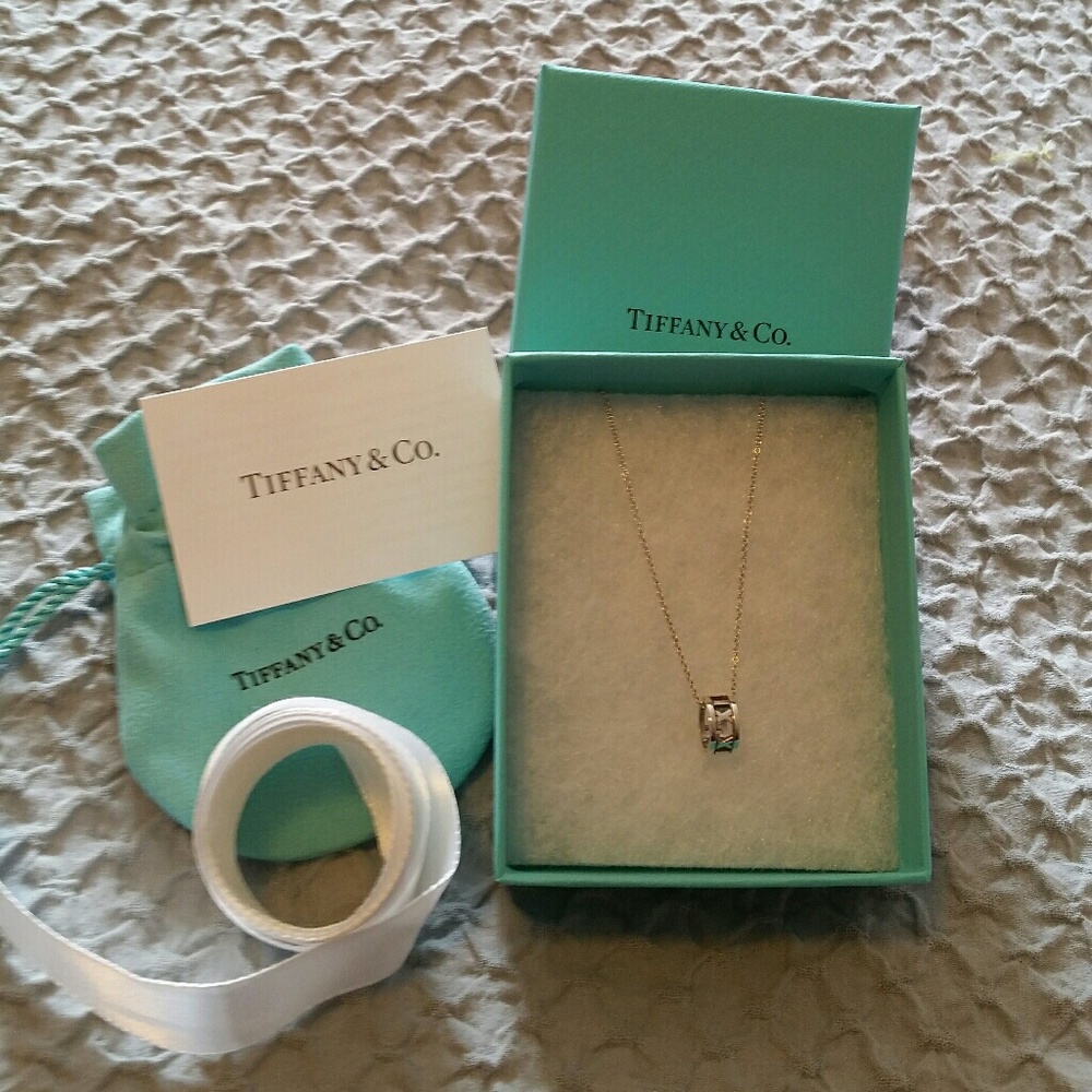 Tiffany's Open Atlas Pendant and 16" chain
